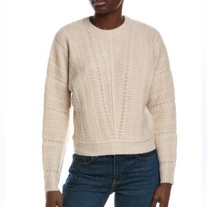 Splendid Delaney Textured Sweater In Natural Beige XL‎